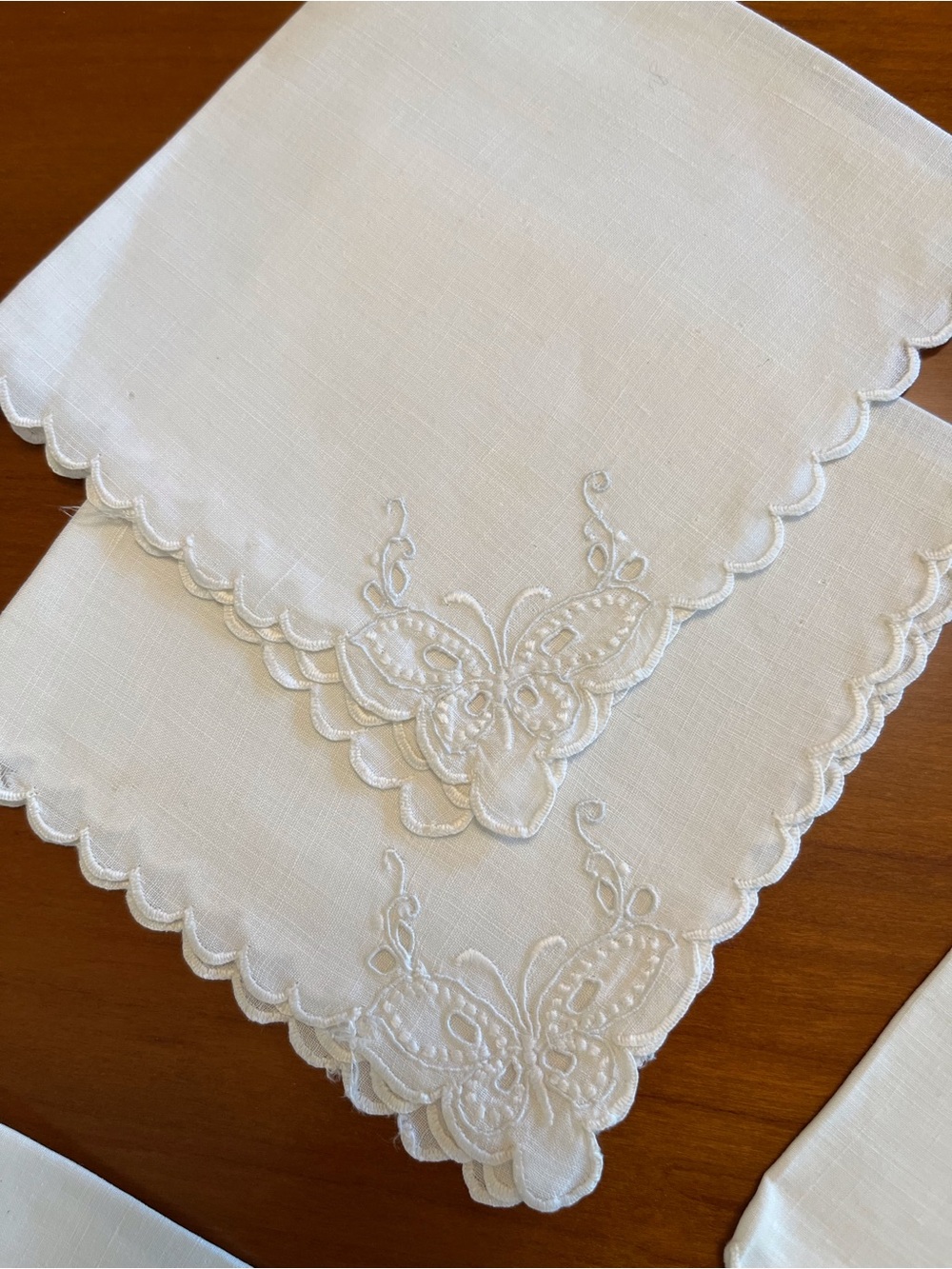 Vintage Hand-Embroidered Napkins - Picture 5 of 11